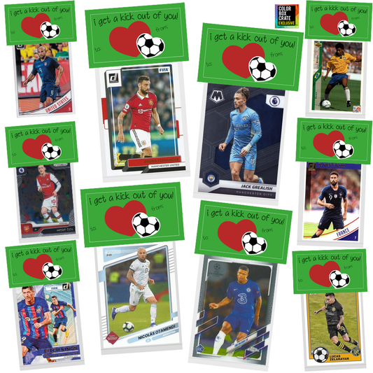 Soccer Valentines "I Get A Kick Out of You!" 10 Pack