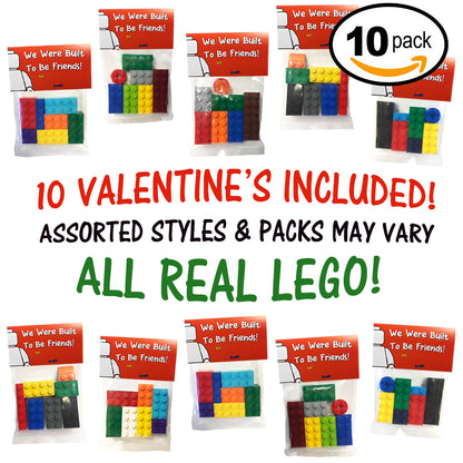 LEGO Valentines "We Were Built to be Friends!" 10 Pack