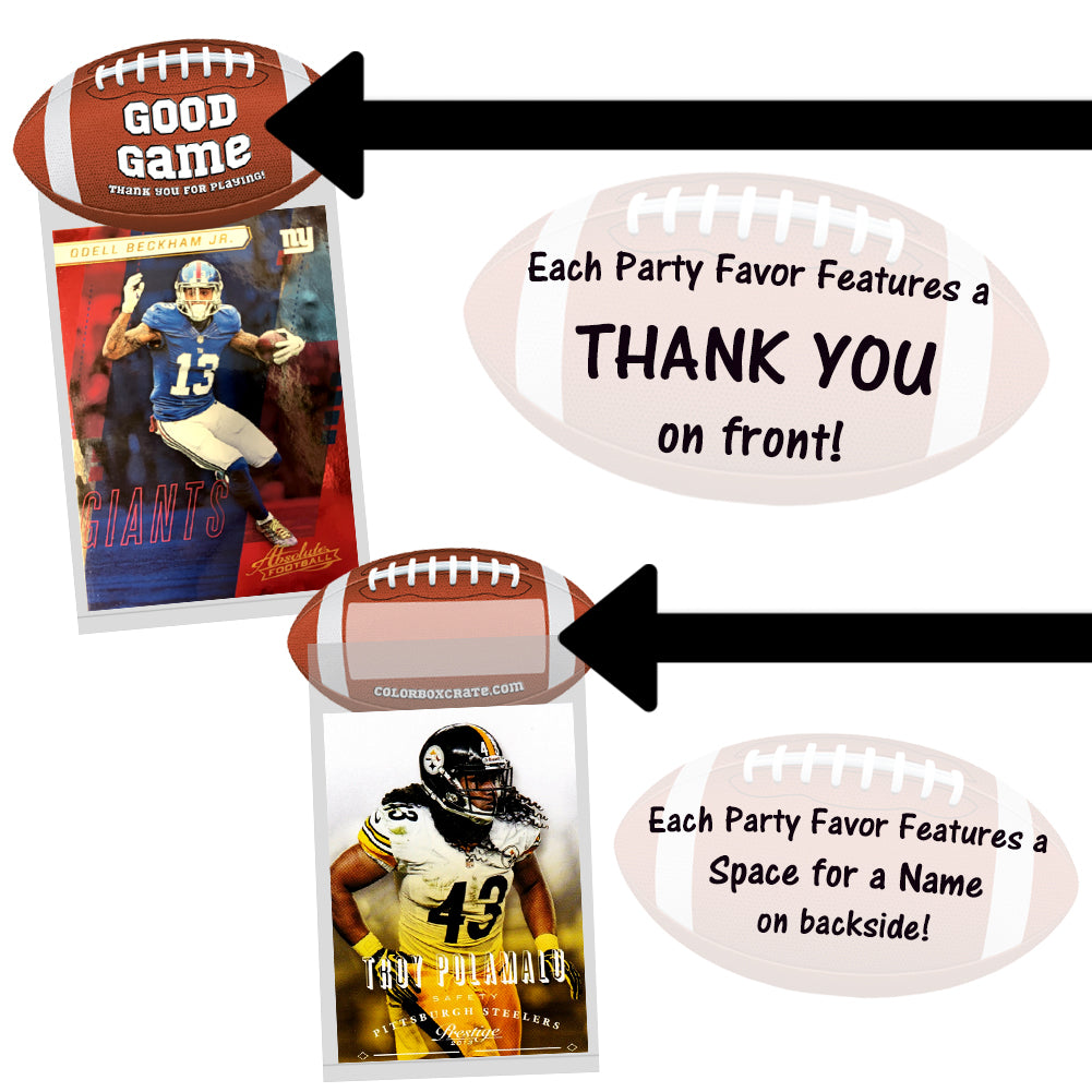 Good Game Football Party Favors