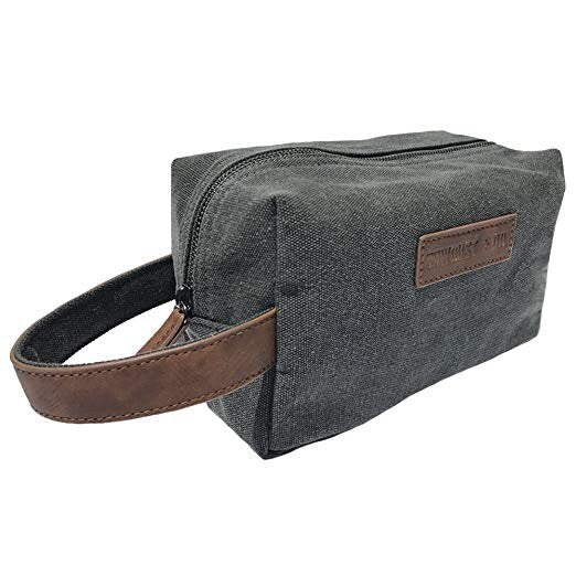 Canvas Travel Toiletry Organizer Shaving Dopp Kit Cosmetic Makeup Bag Shaving Kit Unisex Dopp Bag Travel Weekender Tote by Sawdust + Oil