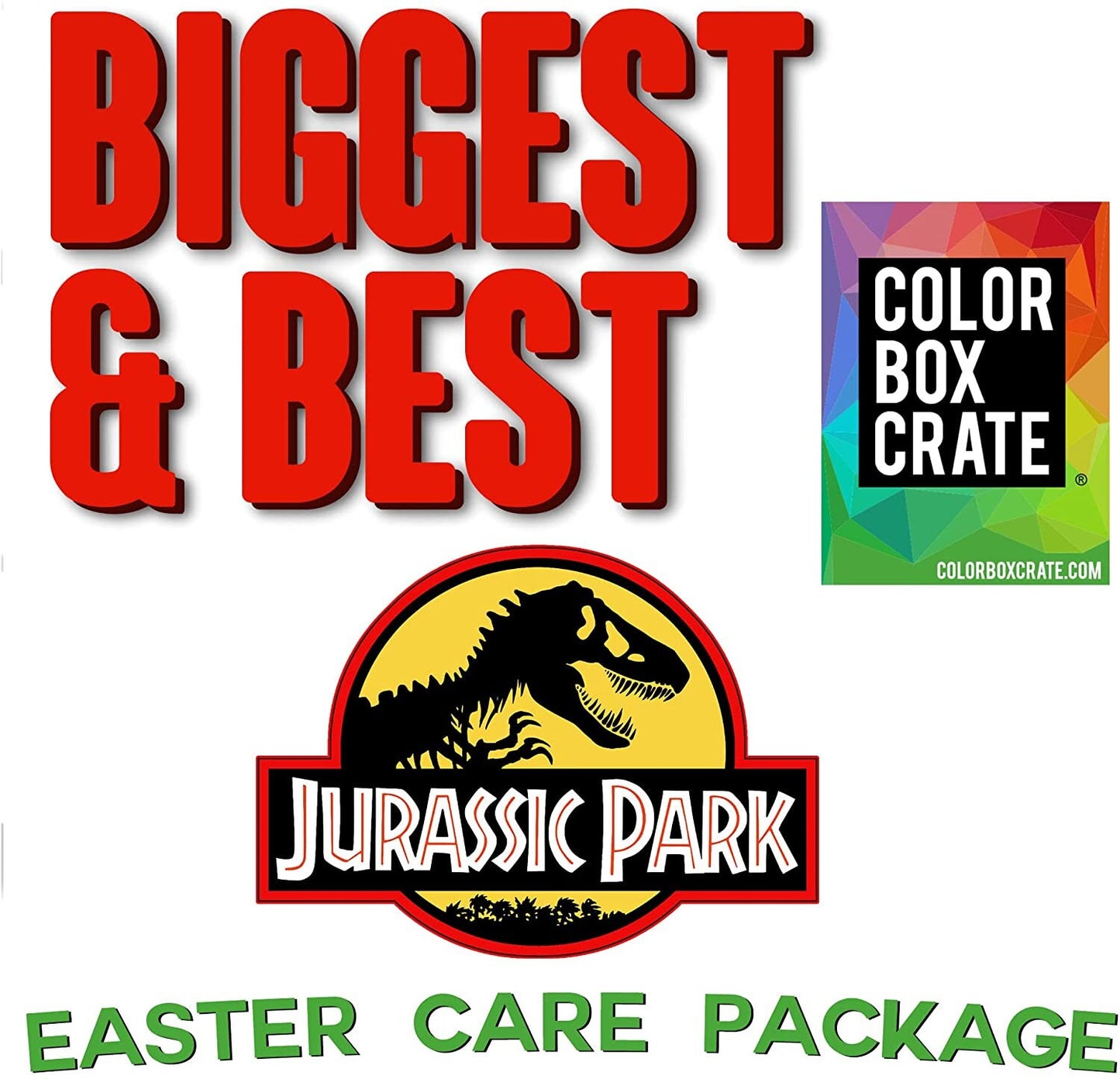 Jurassic Park Easter Basket Care Package, 20pc Set, Easter Toys with Jurassic World Dinosaur Easter Basket Stuffers, Stickers. Books & More