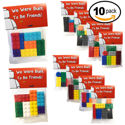 LEGO Valentines "We Were Built to be Friends!" 10 Pack